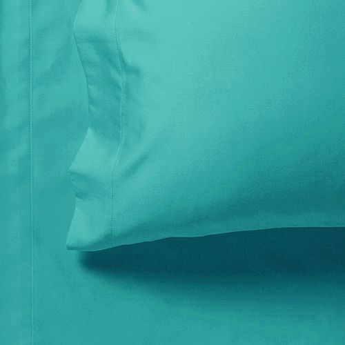 1000TC Ultra Soft Queen Size Bed Teal Flat & Fitted Sheet Set - Home & Garden > Bedding - Bedzy Australia