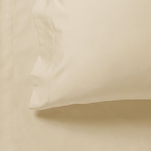 1000TC Ultra Soft Single Size Bed Yellow Cream Flat & Fitted Sheet Set - Home & Garden > Bedding - Bedzy Australia