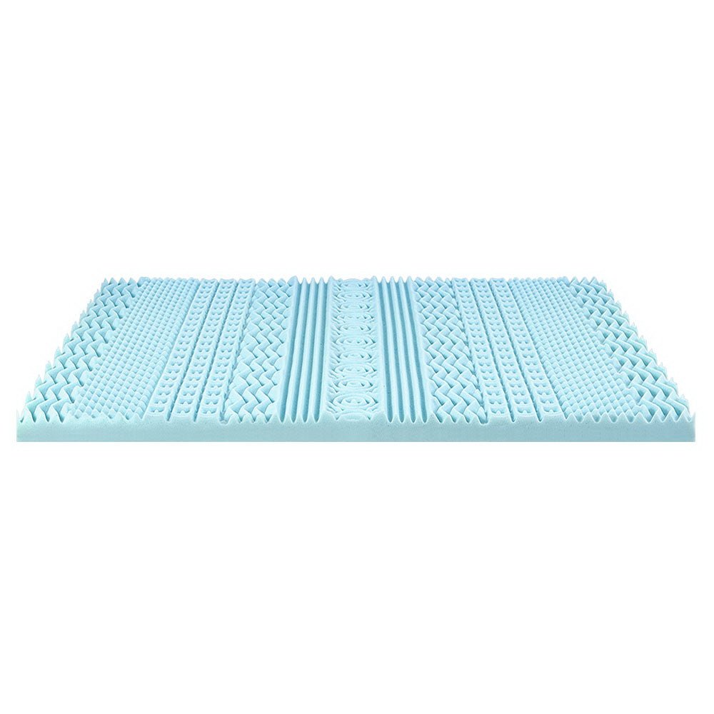 11-zone Memory Foam Mattress Topper 8cm - King - Home & Garden > Bedding - Bedzy Australia