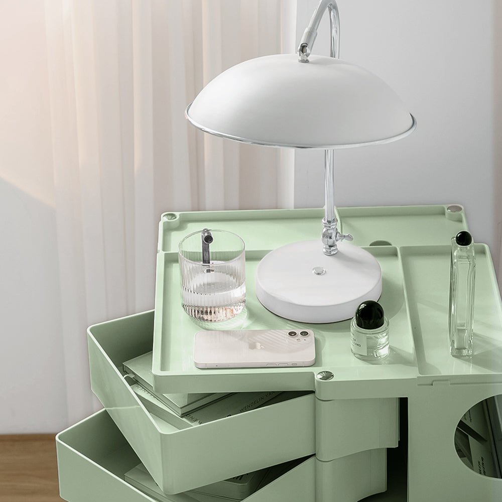 5 Tier Bedside Table Organizer Green - Bedzy Australia