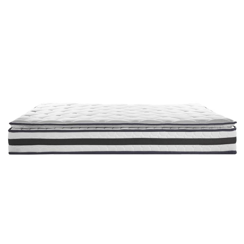 Double Package | Wanda LED Bed Black & Normay Series Pillow Top Mattress (Medium Firm) - Bedzy Australia