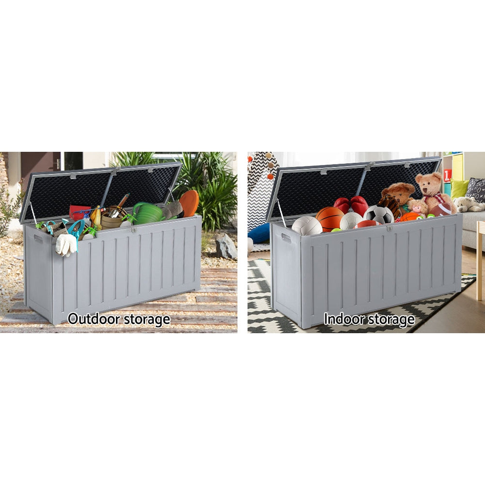 Outdoor Storage Box Bench Seat Lockable 240L - Furniture > Outdoor - Bedzy Australia