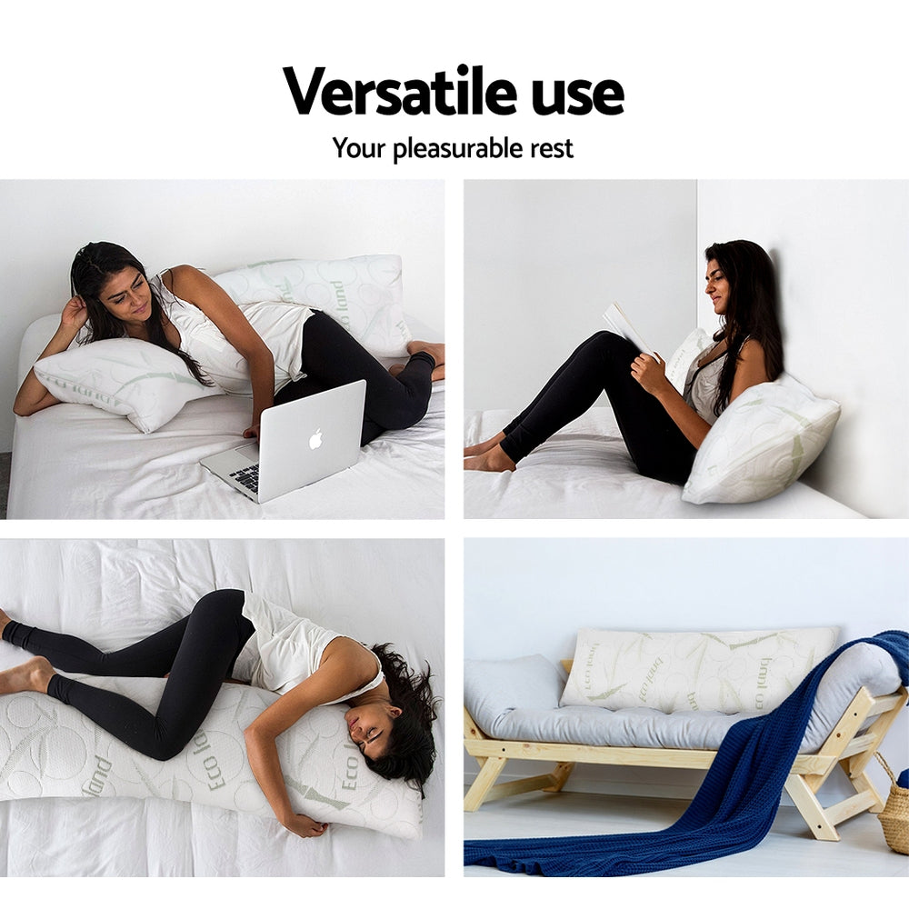 Full Body Memory Foam Pillow - Bedzy Australia