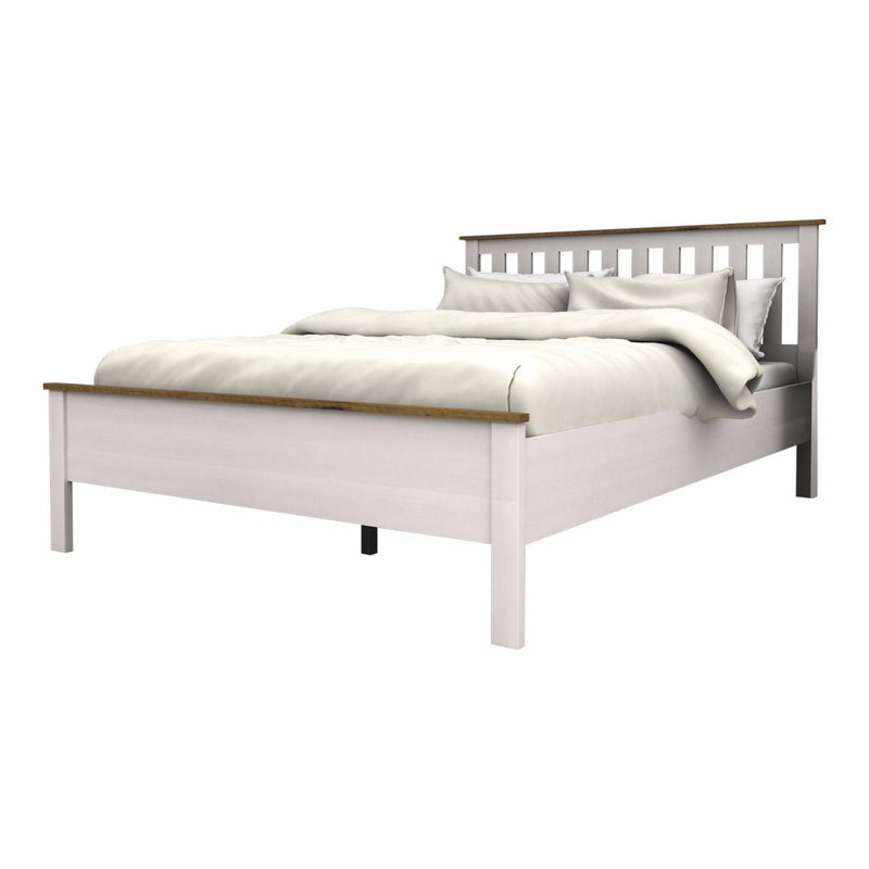 Abelina Queen Bed Frame White - Bedzy Australia