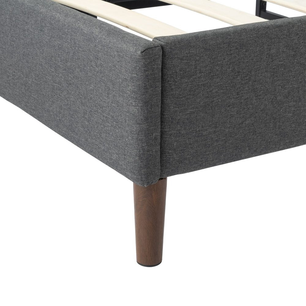 Alexandra Single Bed Base Dark Grey - Furniture > Bedroom - Bedzy Australia