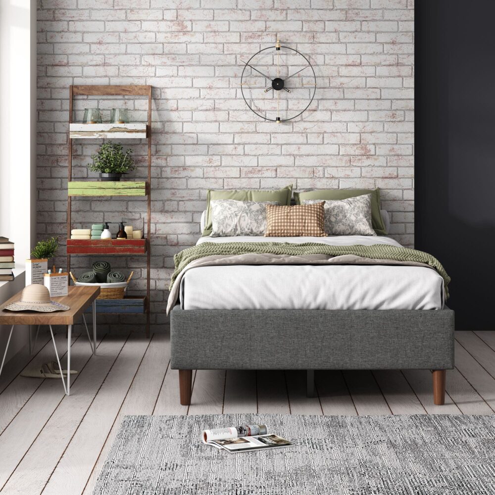 Alexandra Single Bed Base Dark Grey - Furniture > Bedroom - Bedzy Australia