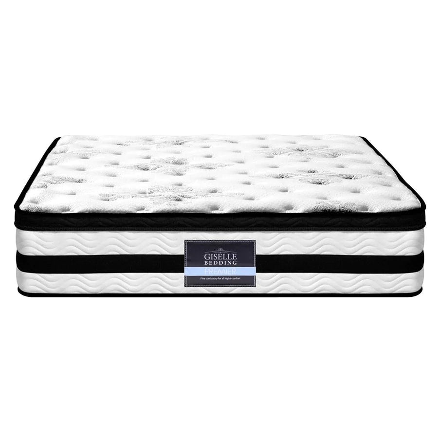 King Premium Package | Trinity Bed Grey, Algarve Euro Top Mattress (Medium Firm) & Deluxe Mattress Topper! - Bedzy Australia (ABN 18 642 972 209) - Cheap affordable bedroom furniture shop near me Australia