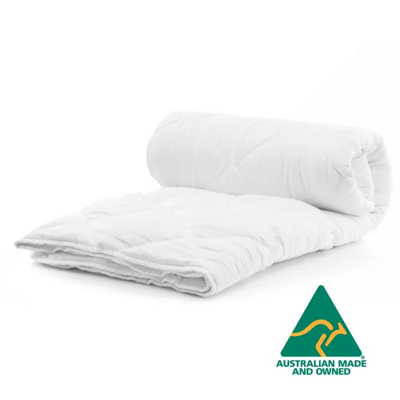 Australian Made Merino Wool Quilt 350GSM 180x210cm Double - Home & Garden > Bedding - Bedzy Australia