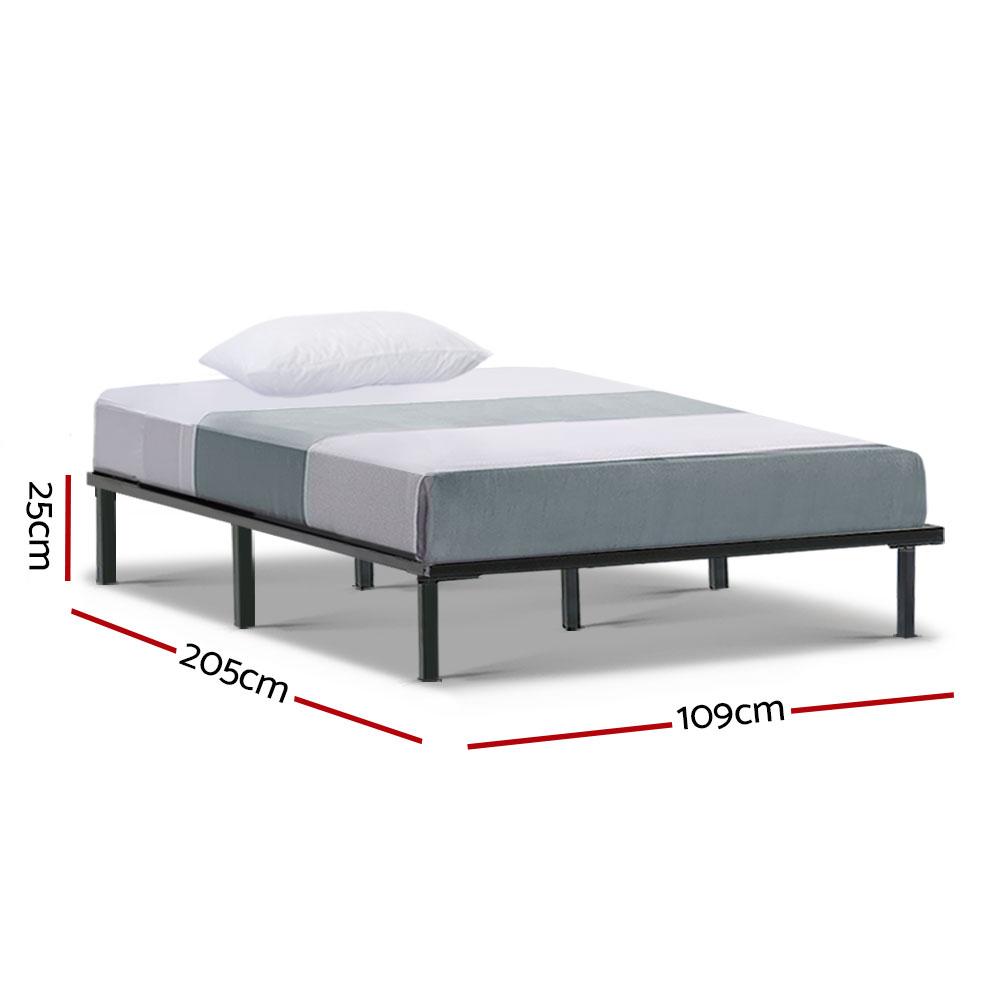 Basic Series Metal King Single Bed Frame - Bedzy Australia