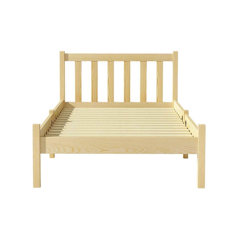 Bribie Wooden Single Bed Frame - Furniture > Bedroom - Bedzy Australia