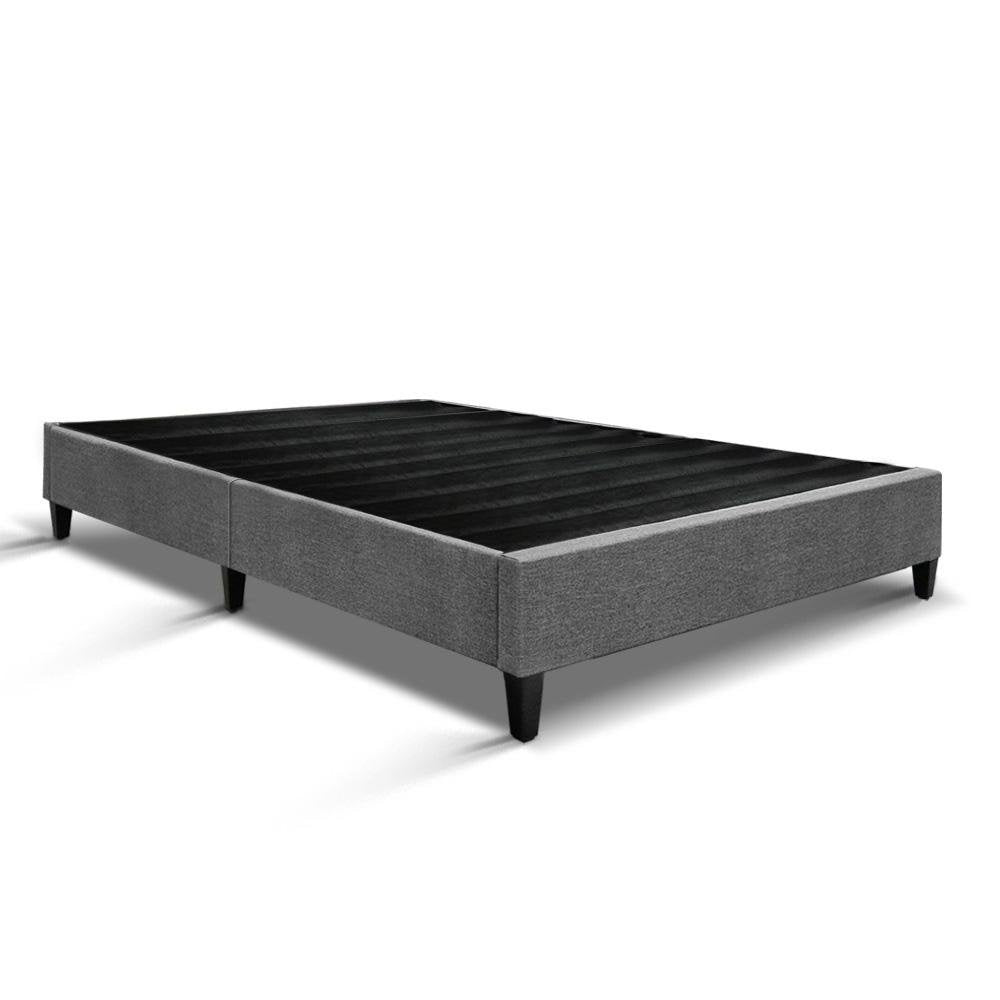 Brisk King Bed Base Frame Grey - Bedzy Australia