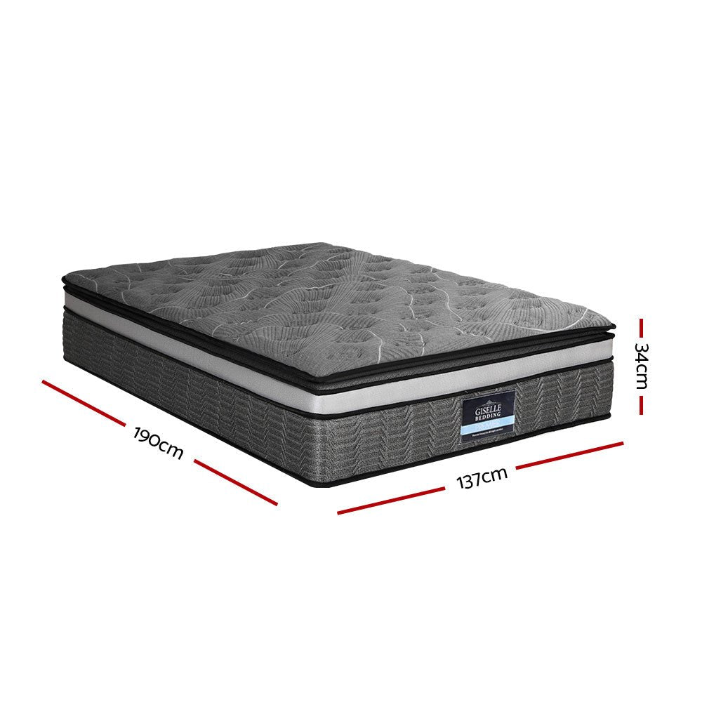 Camille Series Pocket Spring Mattresses 34cm Thick - Double - Furniture > Mattresses - Bedzy Australia