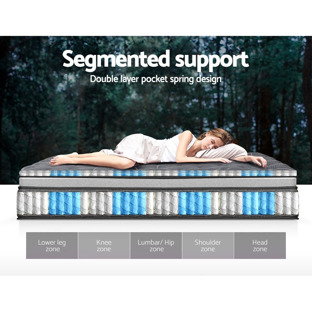 Camille Series Pocket Spring Mattresses 34cm Thick - Double - Furniture > Mattresses - Bedzy Australia