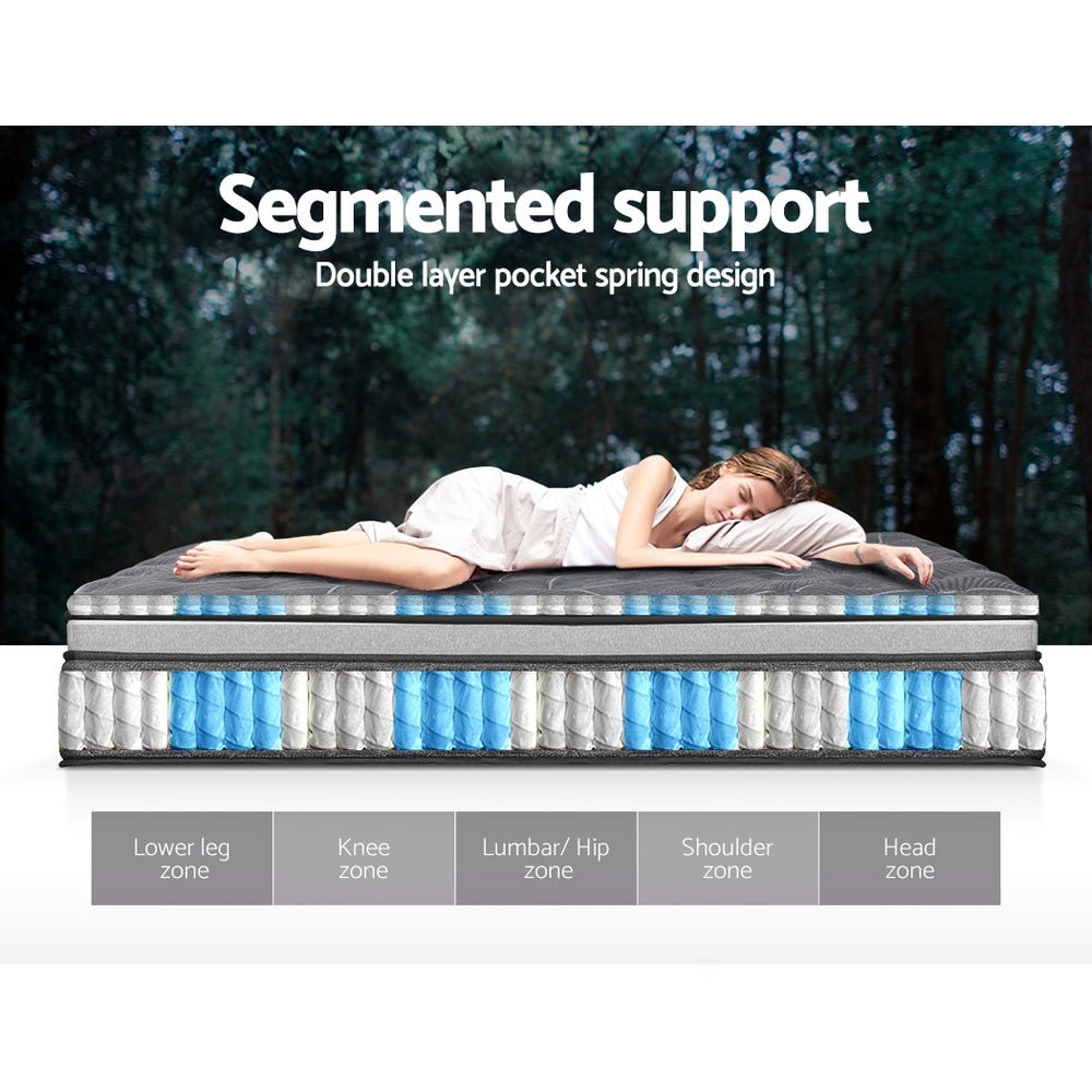 Camille Series Pocket Spring Mattresses 34cm Thick - King - Furniture > Mattresses - Bedzy Australia