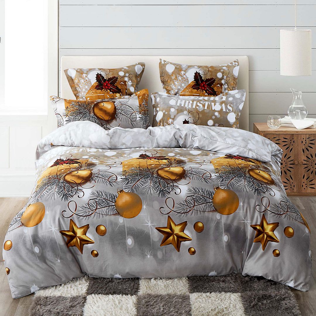 Christmas Gift Double Size Quilt/Doona/Duvet Cover Set - Home & Garden > Bedding - Bedzy Australia