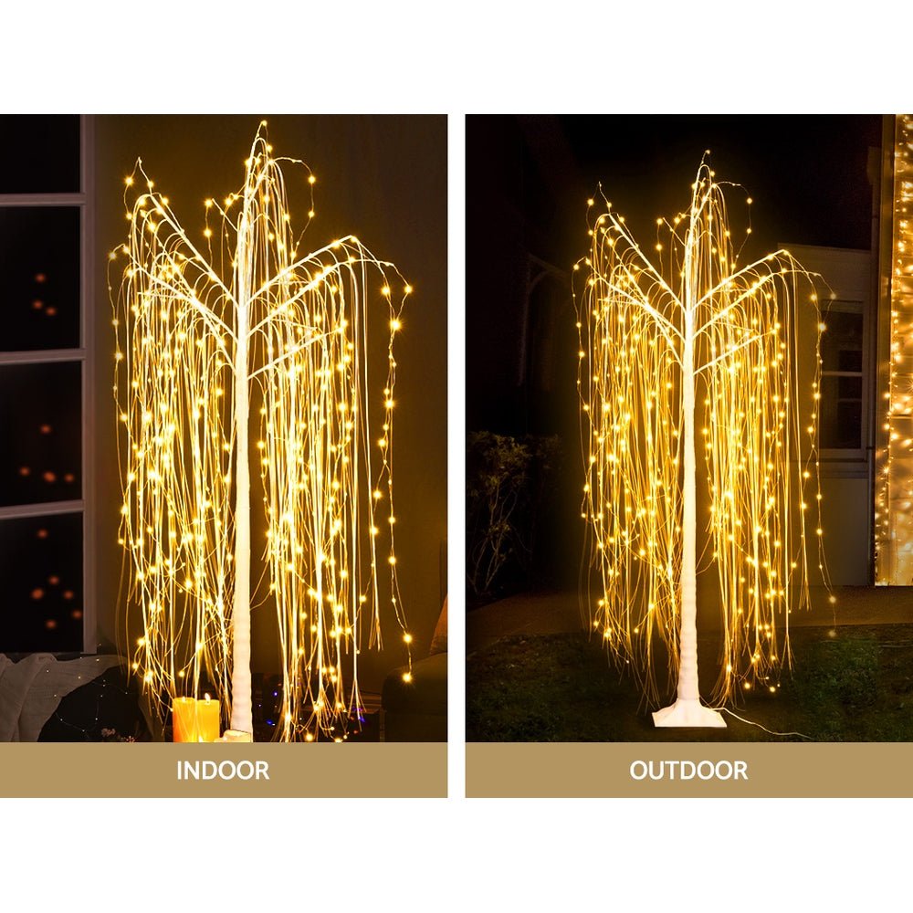 Christmas Tree 1.8M 360 LED Trees With Lights Warm White - Bedzy Australia