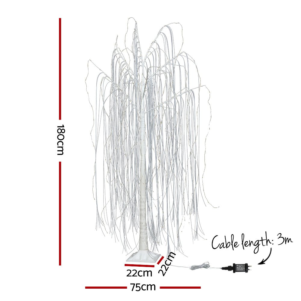 Christmas Tree 1.8M 360 LED Trees With Lights Warm White - Bedzy Australia