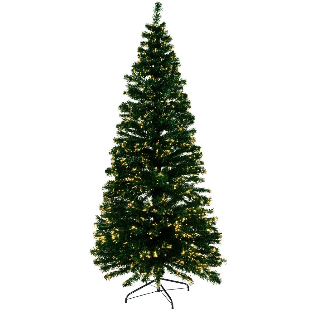 Christmas Tree 1.8M LED Xmas trees Optic Fibre Warm White - Bedzy Australia