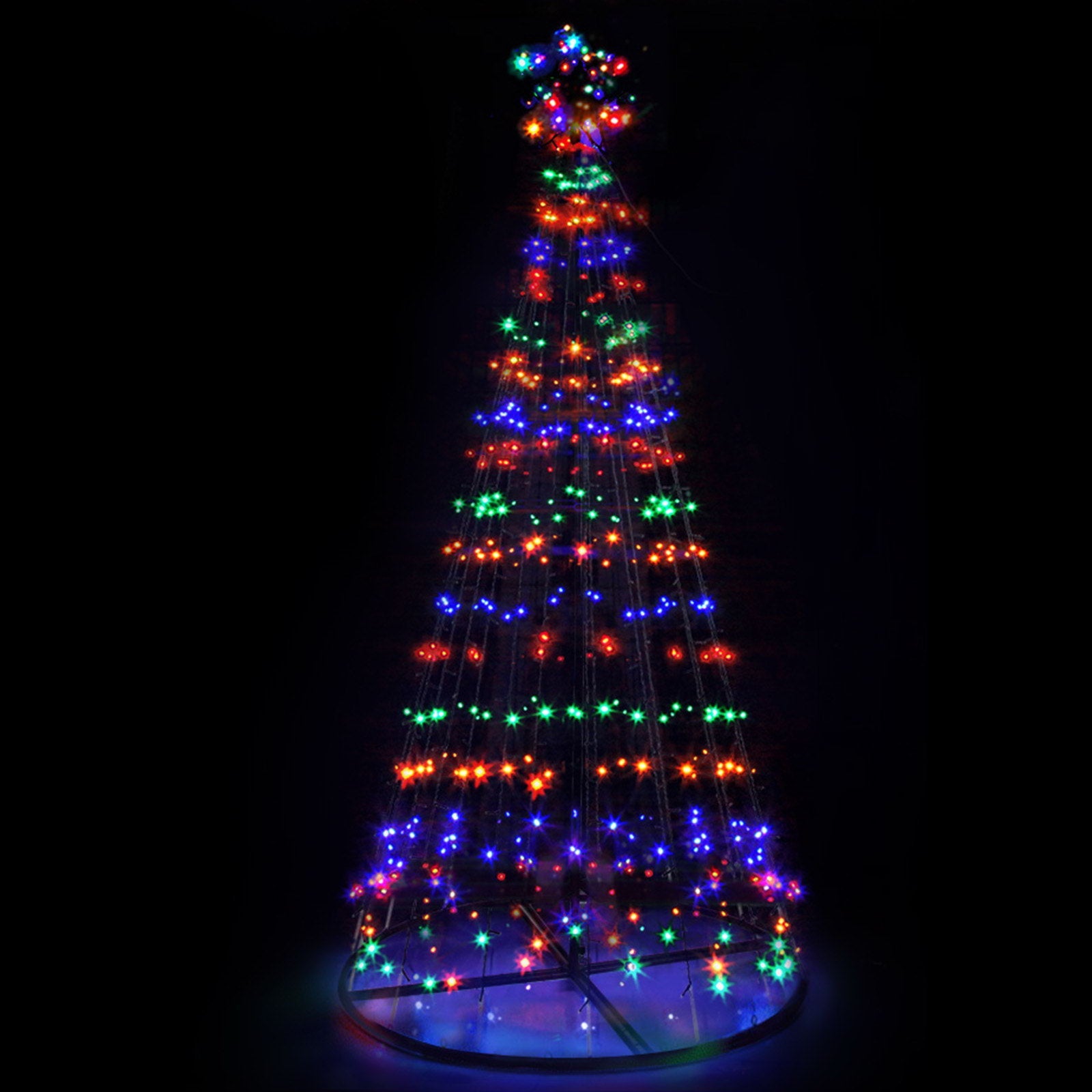 Christmas Tree 2.1M 264 LED Xmas Trees Solar Power Multi Colour - Bedzy Australia