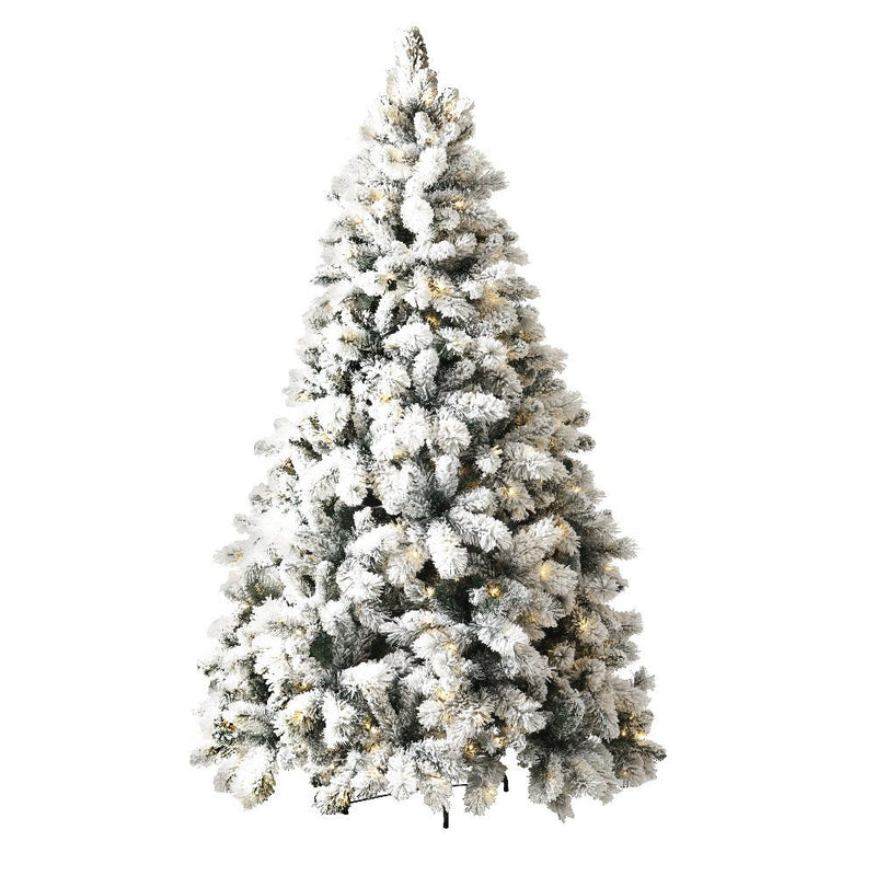 Christmas Tree 2.1M Xmas Tree with 500 LED Lights Snowy Tips - Bedzy Australia