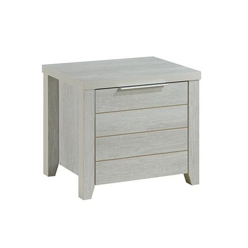 Cielo Bedside Table With Drawer White Ash - Bedzy Australia