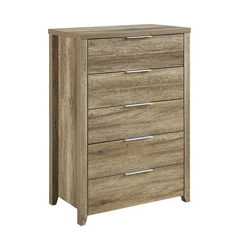 Cielo Tallboy Bedroom Drawer Cabinet Oak - Bedzy Australia