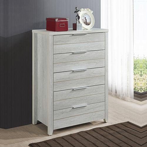 Cielo Tallboy White Bedroom Drawer Cabinet Ash - Bedzy Australia