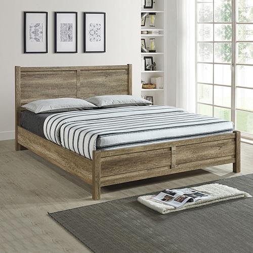 Cielo Wooden Double Bed Frame Oak Natural - Bedzy Australia