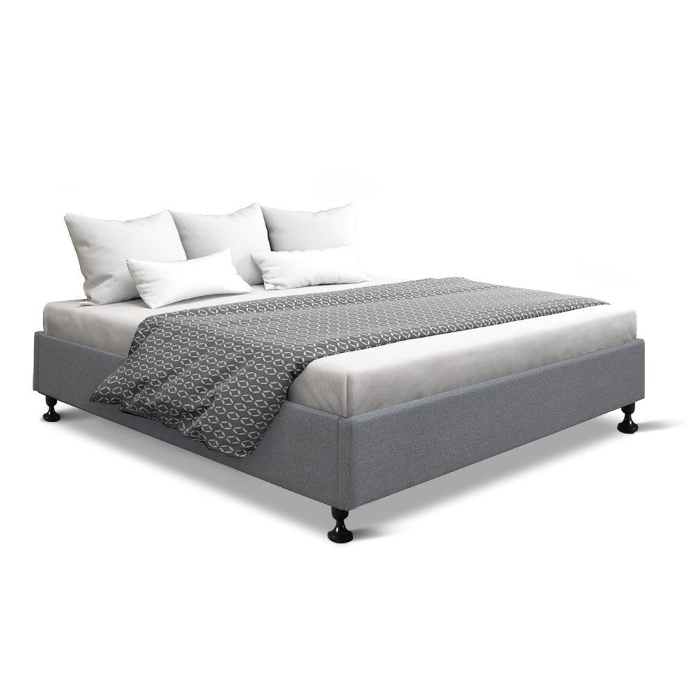 Cottesloe Double Bed Base Grey - Bedzy Australia