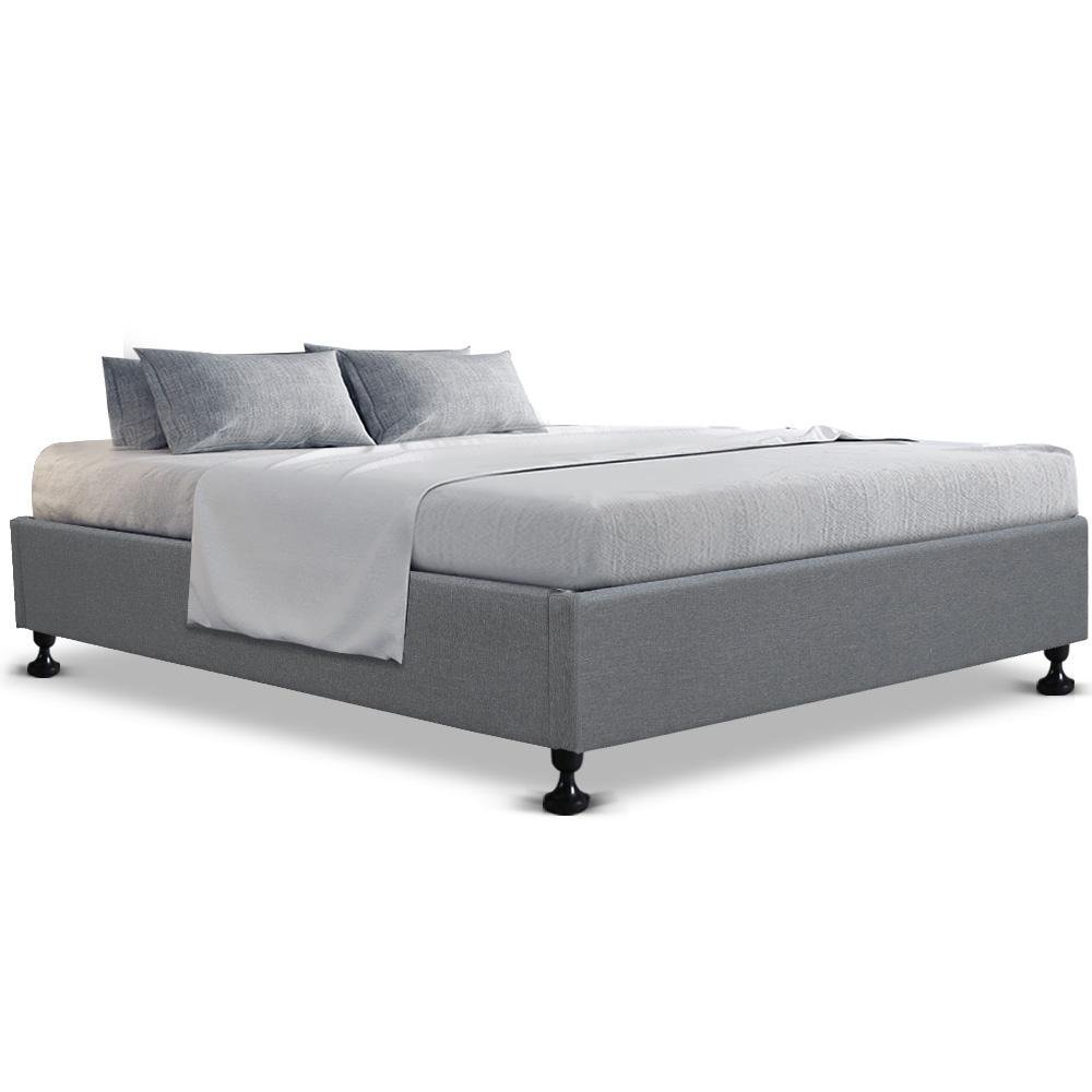 Cottesloe Queen Bed Frame Grey - Bedzy Australia