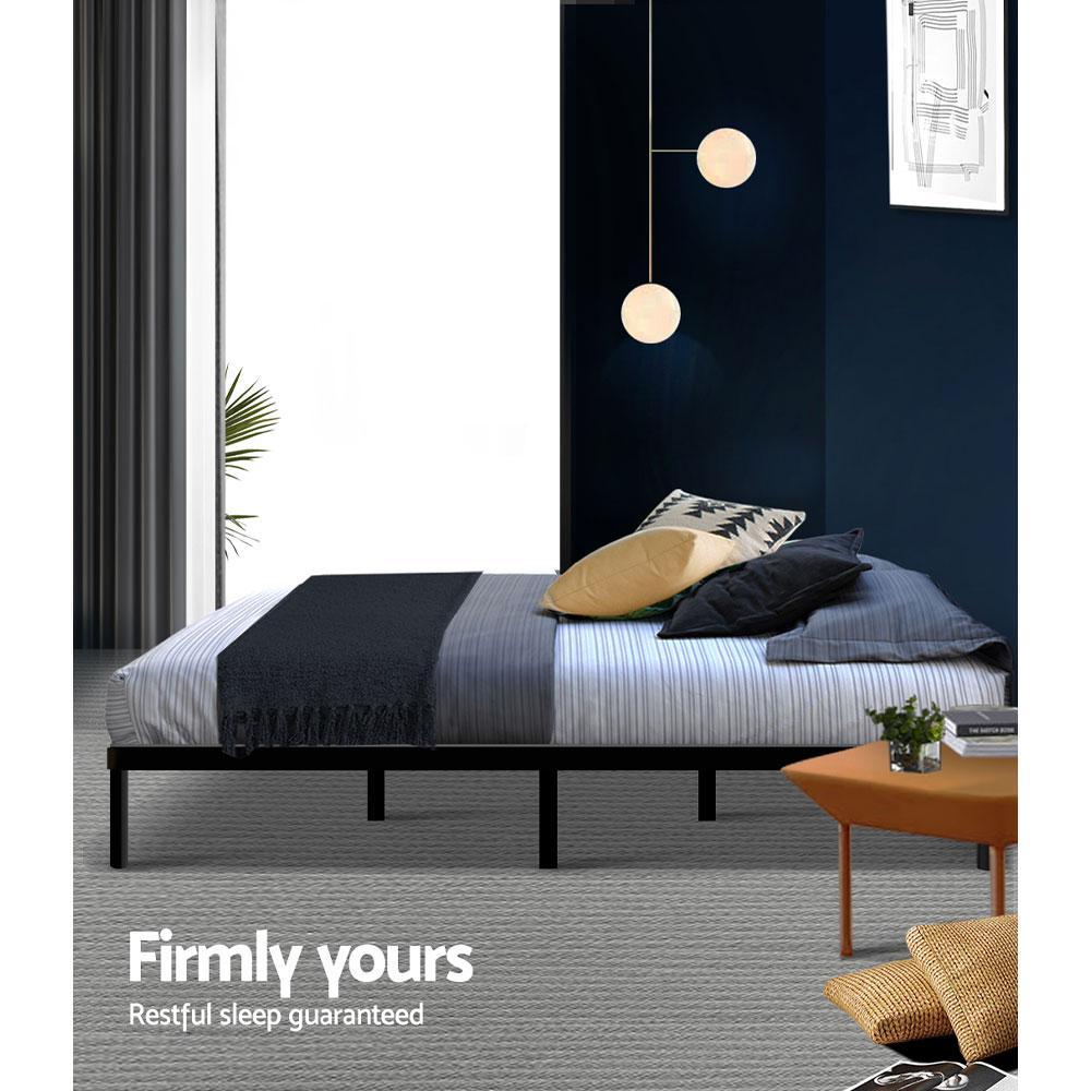 Double Package | Ted Bed Black & Normay Series Pillow Top Mattress (Medium Firm) - Bedzy Australia