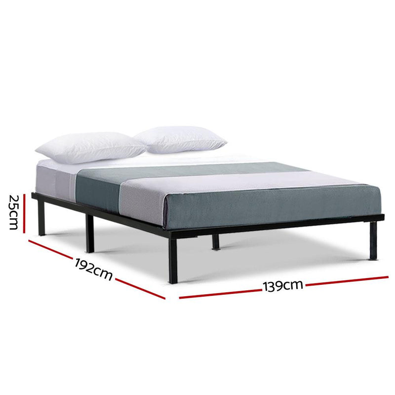 Double Package | Ted Bed Black & Normay Series Pillow Top Mattress (Medium Firm) - Bedzy Australia