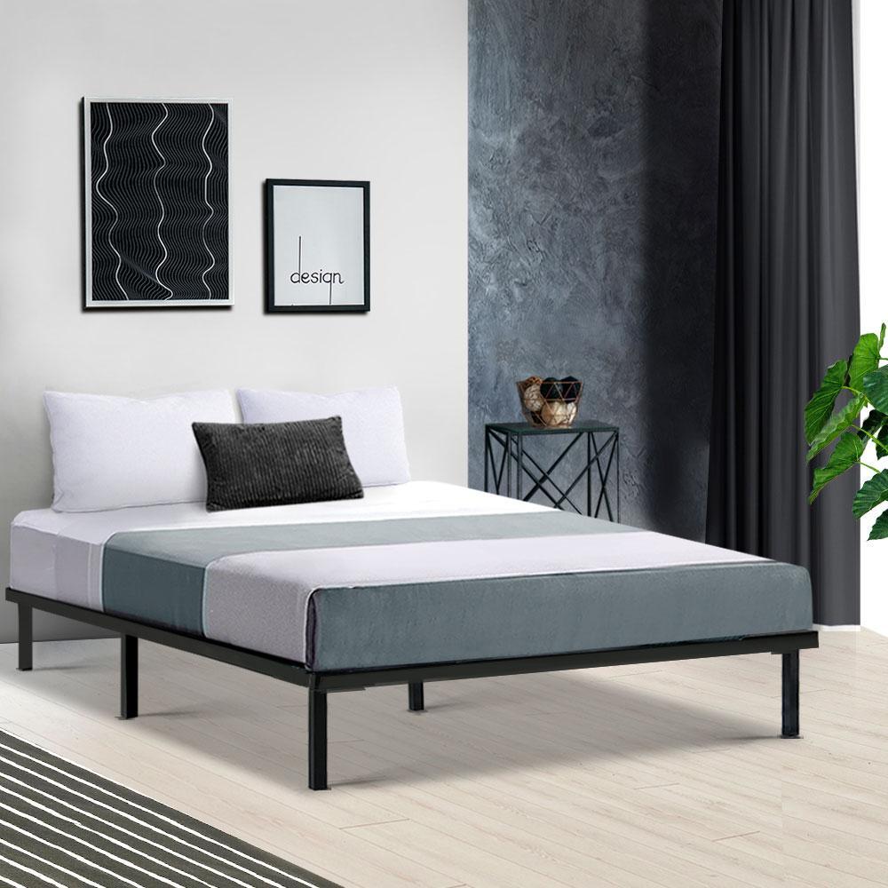 Double Package | Ted Bed Black & Normay Series Pillow Top Mattress (Medium Firm) - Bedzy Australia