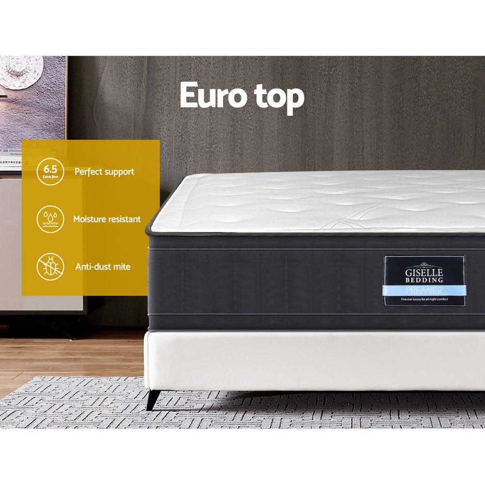 Aletta Series Euro Top Pocket Spring Mattress 32cm Thick - Double - Furniture > Mattresses - Bedzy Australia