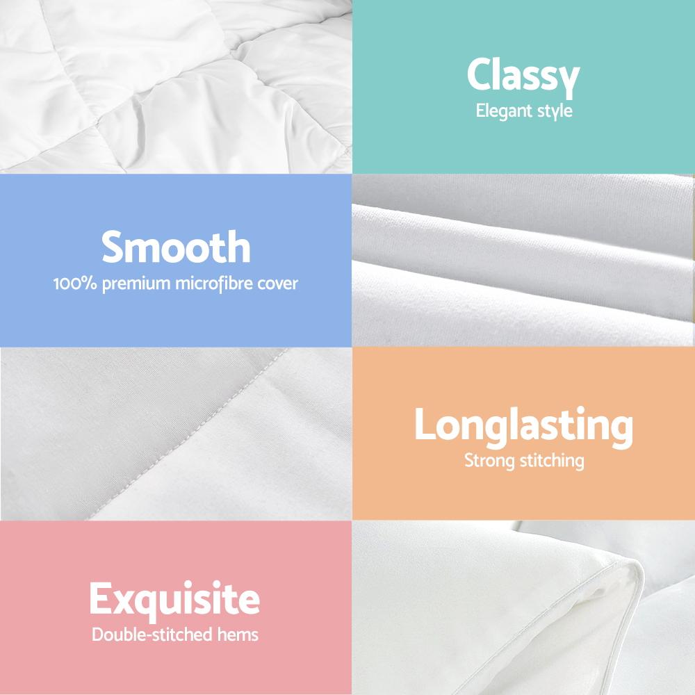 King Size 400GSM Microfibre Quilt - Bedzy Australia