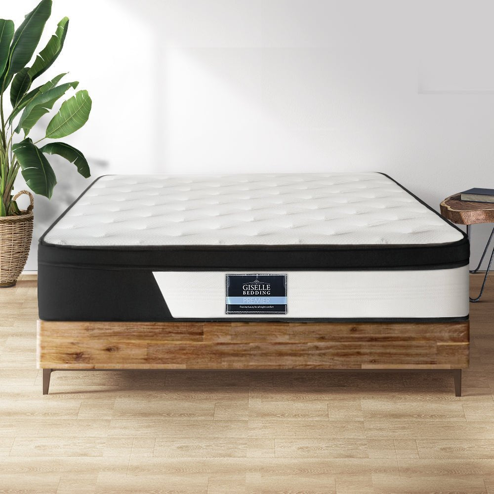 Pena Series Euro Top Pocket Spring Mattress 30cm Thick - King - Furniture > Mattresses - Bedzy Australia