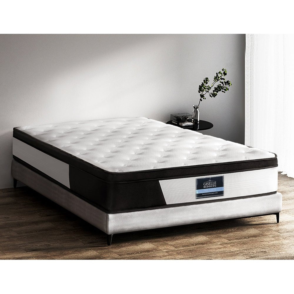 Pena Series Euro Top Pocket Spring Mattress 30cm Thick - King - Furniture > Mattresses - Bedzy Australia