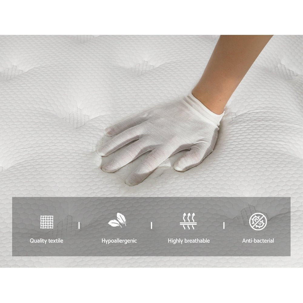 Pena Series Euro Top Pocket Spring Mattress 30cm Thick - King - Furniture > Mattresses - Bedzy Australia