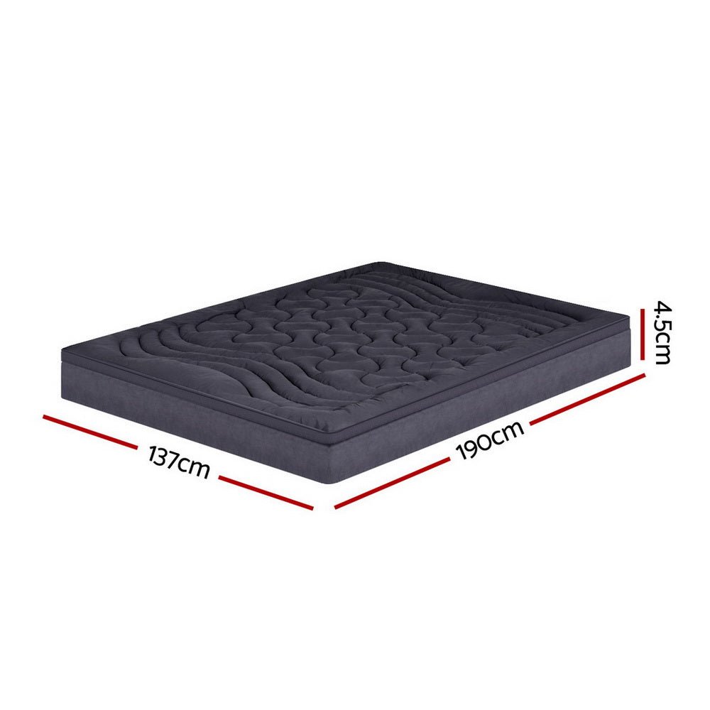 Microfibre 3-Zone Pillowtop Mattress Topper - Double - Home & Garden > Bedding - Bedzy Australia