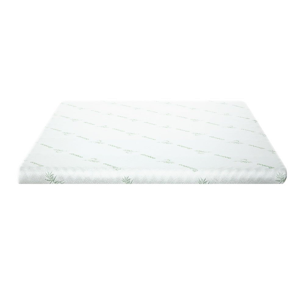 10cm Thick Deluxe Memory Foam Mattress Topper Cool Gel - Double - Furniture > Mattresses - Bedzy Australia