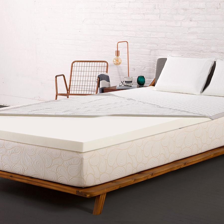 Memory Foam Mattress Topper w/Cover 8cm - Single - Bedzy Australia