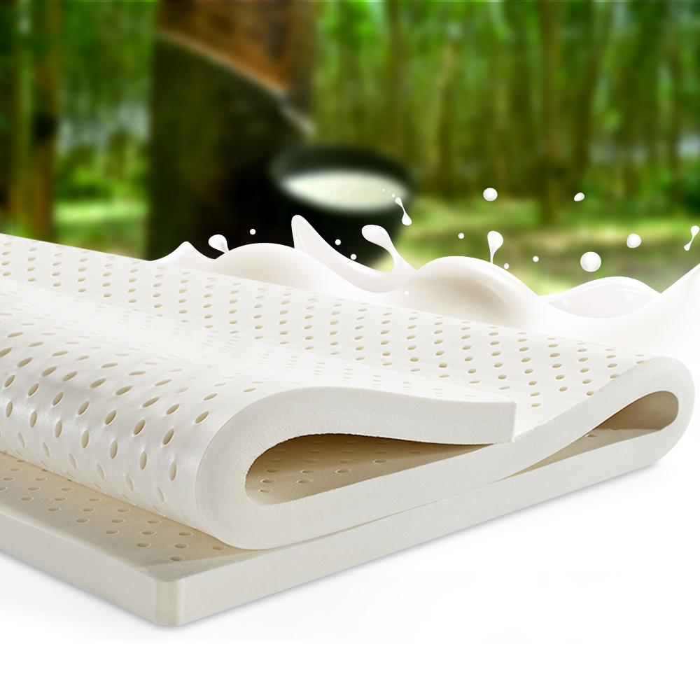 Pure Natural Latex Mattress Topper 7 Zone 5cm Queen - Bedzy Australia