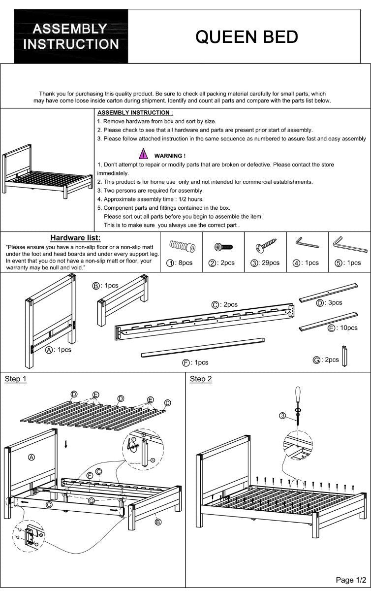 Java Queen Bed Frame Oak - Bedzy Australia