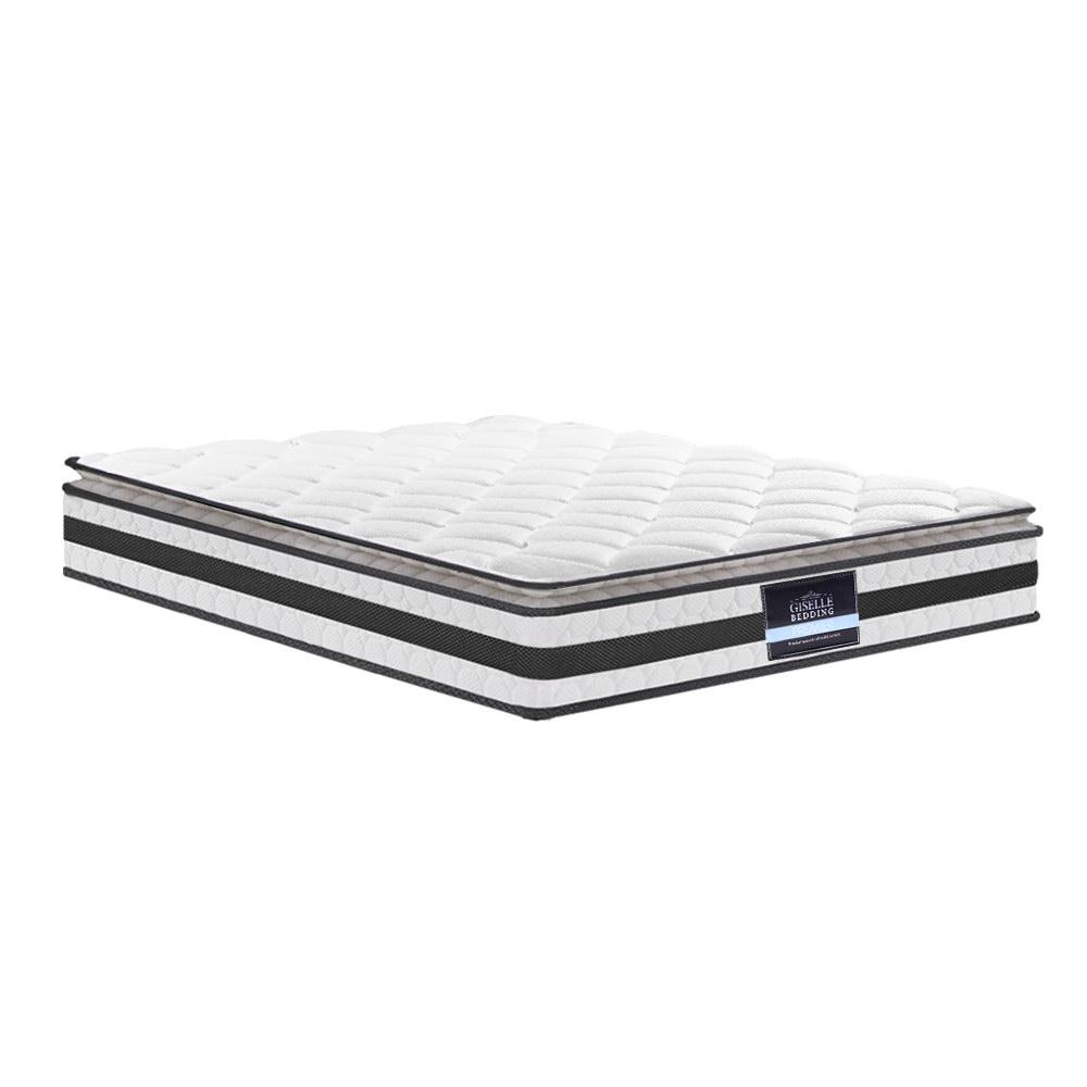 King Package | Agnes Bed Grey & Normay Pillow Top Mattress (Medium Firm) - Bedzy Australia