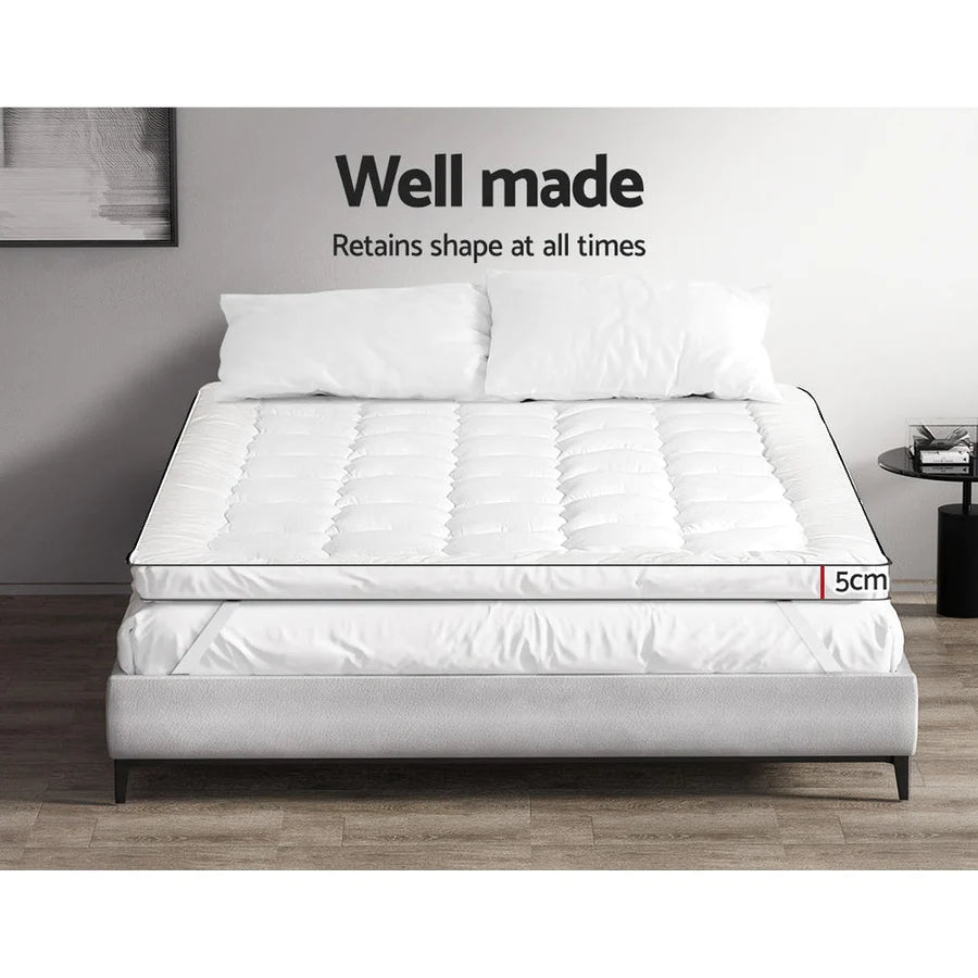 King Premium Package | Altona Bed Charcoal, Algarve Euro Top Mattress (Medium Firm) & Deluxe Mattress Topper! - Bedzy Australia