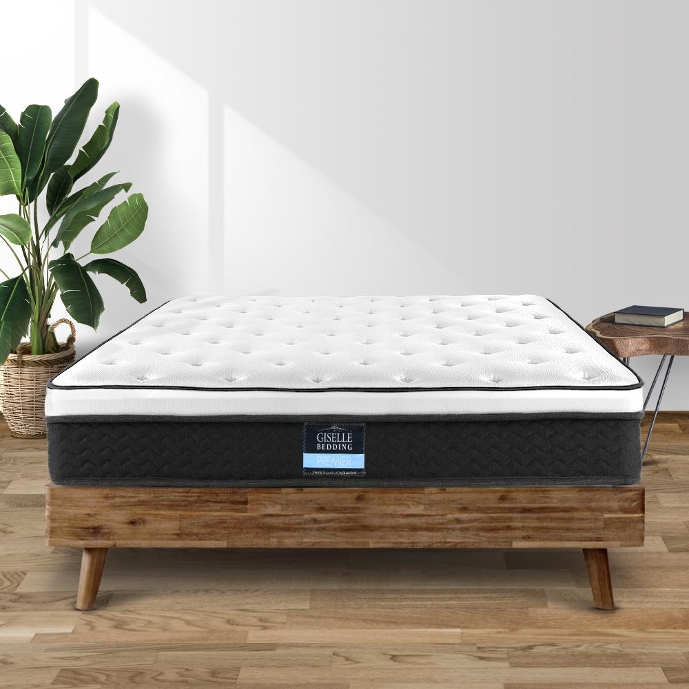 King Single Package | Bronte Storage Bed Frame Grey & Bonita Euro Top Mattress (Medium Firm) - Bedzy Australia