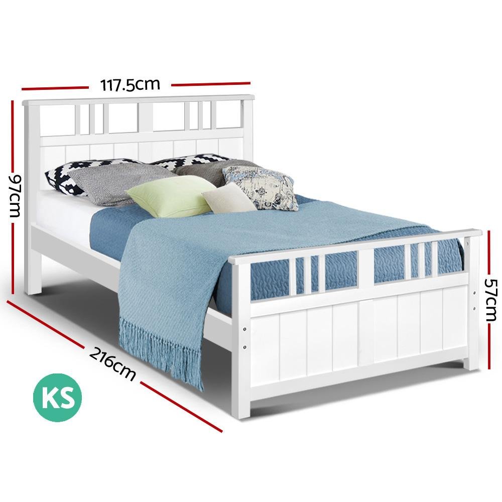 King Single Size | Kids Eva Timber Bed Base - Bedzy Australia