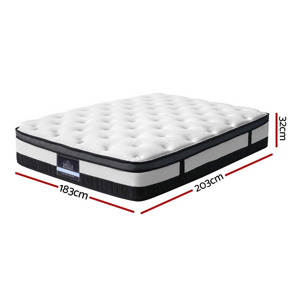 King Size Cashmere Spring Foam Mattress - Bedzy Australia