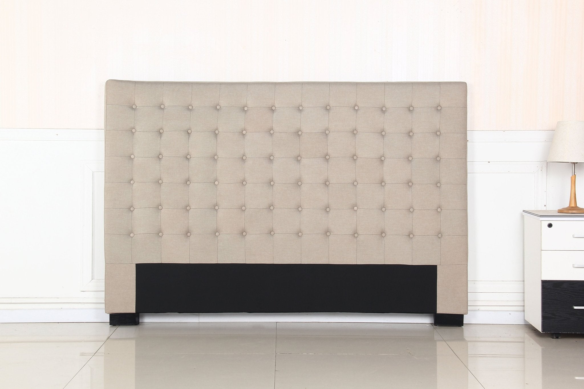 King Size | Cilantro Headboard (Beige) - Bedzy Australia