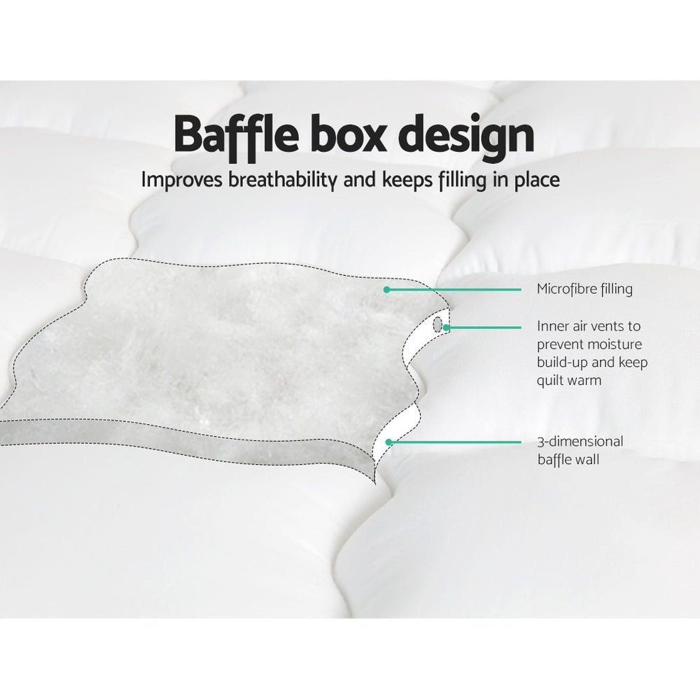 King Ultra Package | Henley LED Bed Black, 2 x LED Bedside Tables, Platinum Series Dual Euro Top Mattress, Pillowtop Mattress Topper & 4 x Pillows - Bedzy Australia